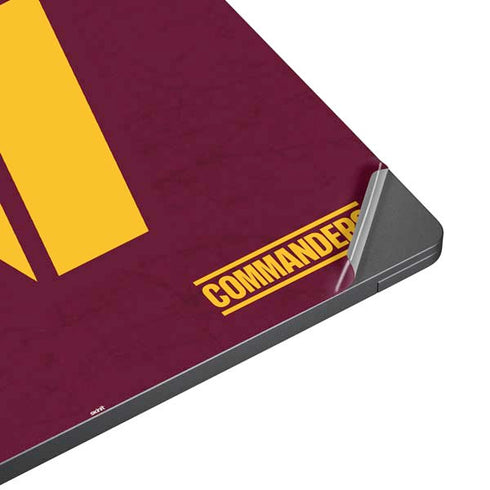 NFL Washington Commanders Distressed Surface Laptop 7 15in Skin