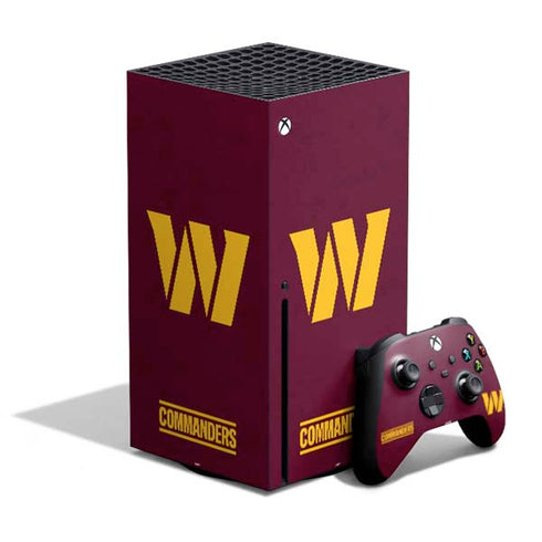 NFL Washington Commanders Distressed Xbox Series X Skins
