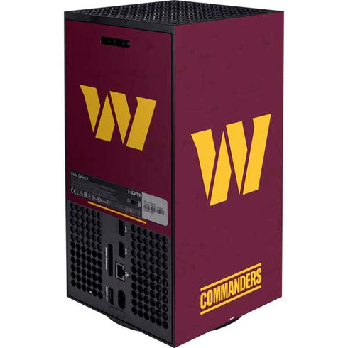 NFL Washington Commanders Distressed XBox Series X Digital Edition Bundle Skin