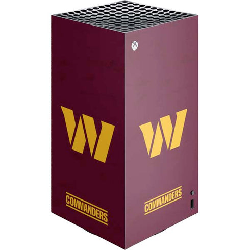 NFL Washington Commanders Distressed XBox Series X Digital Edition Console Skin