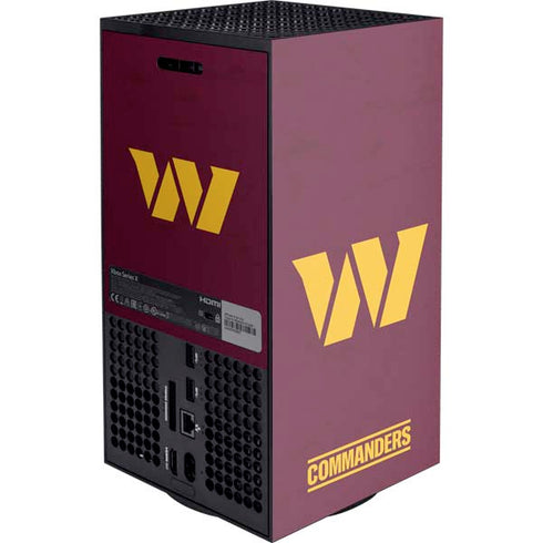 NFL Washington Commanders Distressed XBox Series X Digital Edition Console Skin