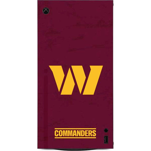 NFL Washington Commanders Distressed XBox Series X Digital Edition Console Skin