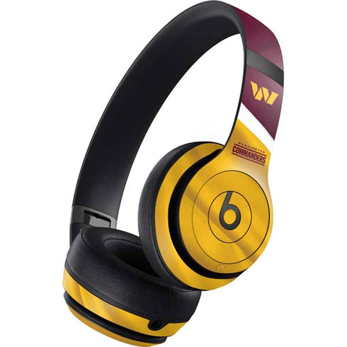 NFL Washington Commanders Flag Beats Studio Pro Wireless Headphones Skin