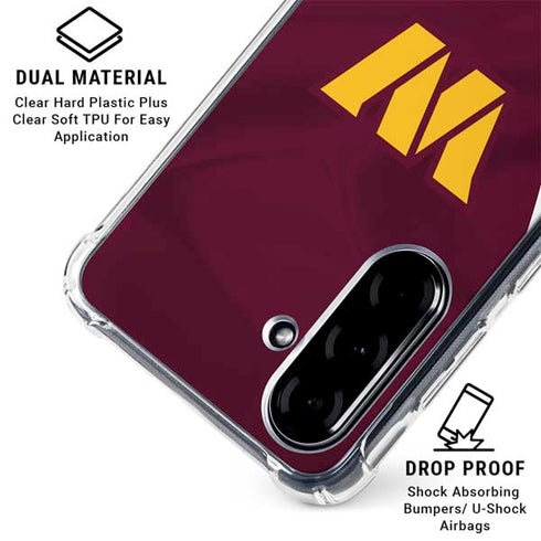 NFL Washington Commanders Flag Galaxy A36 5G Clear Case