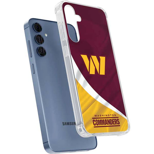 NFL Washington Commanders Flag Galaxy A55 5G Clear Case