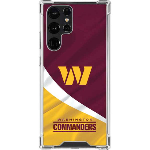 NFL Washington Commanders Flag Galaxy S23 Ultra Clear Case
