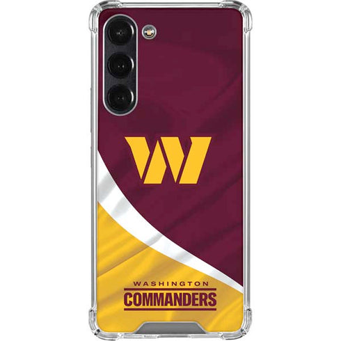 NFL Washington Commanders Flag Galaxy S24 FE Clear Case
