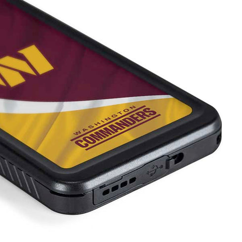 NFL Washington Commanders Flag Galaxy S24 Plus Waterproof Case