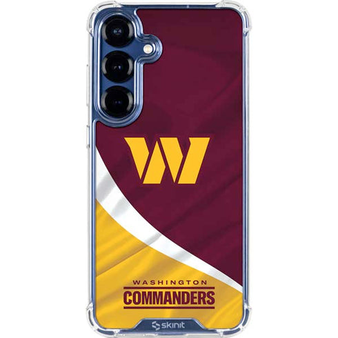 NFL Washington Commanders Flag Galaxy S25 Plus Clear Case