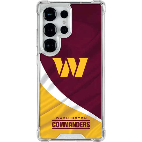 NFL Washington Commanders Flag Galaxy S25 Ultra Clear Case