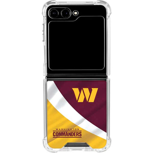 NFL Washington Commanders Flag Galaxy Z Flip6 Clear Case