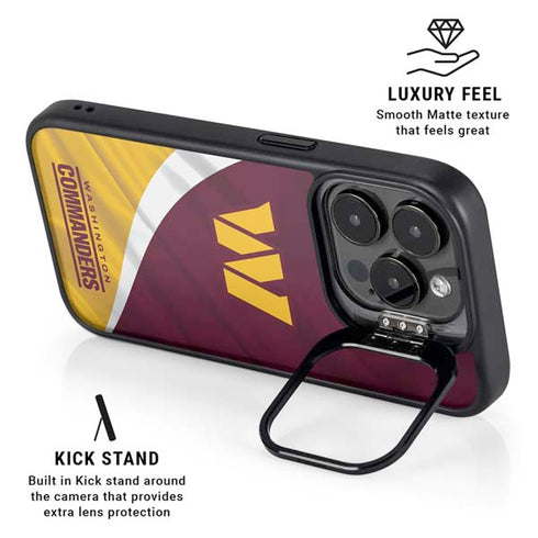NFL Washington Commanders Flag iPhone 14 Pro Kickstand Case