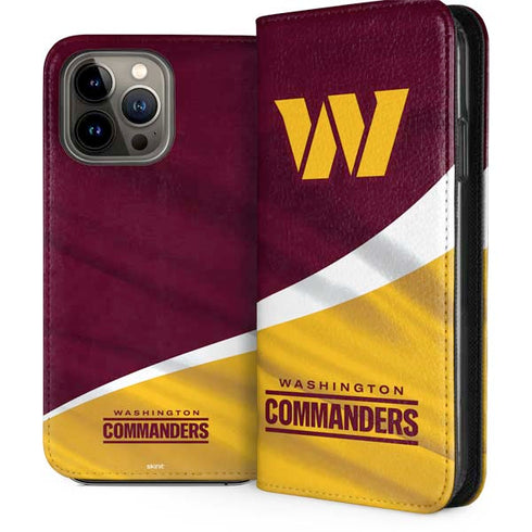 NFL Washington Commanders Flag iPhone 14 Pro Max Folio Case