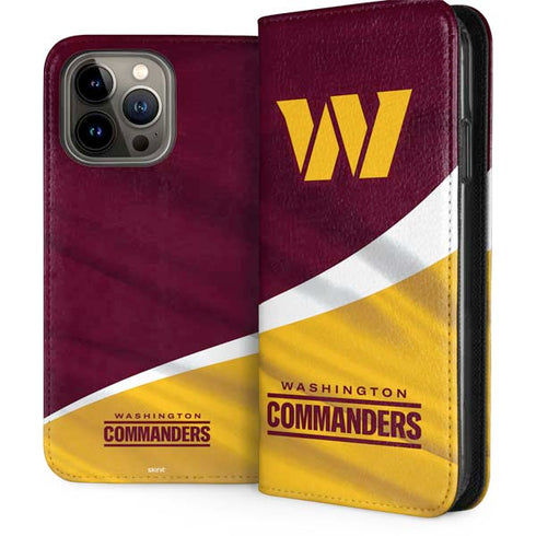 NFL Washington Commanders Flag iPhone 15 Pro Max Folio Case