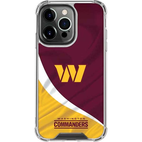 NFL Washington Commanders Flag iPhone 16 Pro Clear Case