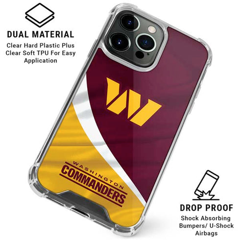 NFL Washington Commanders Flag iPhone 16 Pro Clear Case