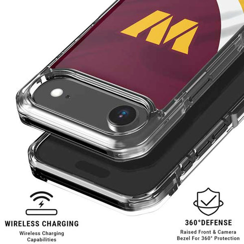 NFL Washington Commanders Flag iPhone 17 Air Clear Case
