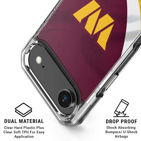 NFL Washington Commanders Flag iPhone 17 Air Clear Case