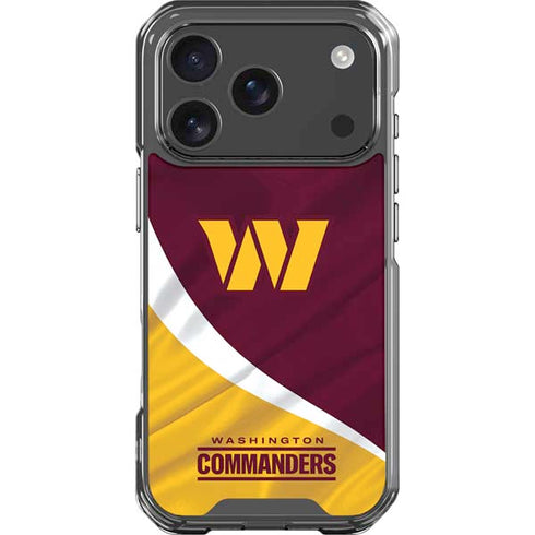 NFL Washington Commanders Flag iPhone 17 Pro Clear Case