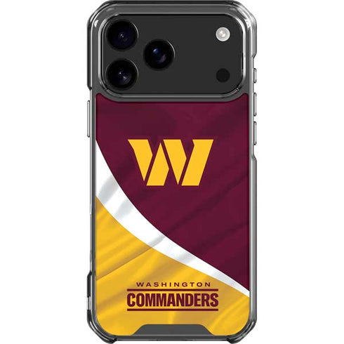 NFL Washington Commanders Flag iPhone 17 Pro Max Clear Case