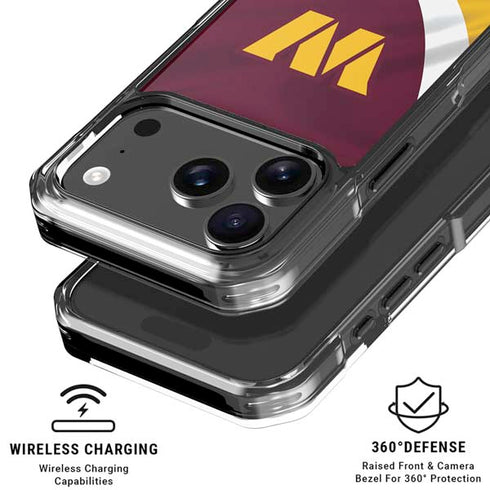NFL Washington Commanders Flag iPhone 18 Pro Clear Case