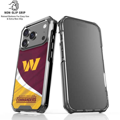 NFL Washington Commanders Flag iPhone 18 Pro Clear Case