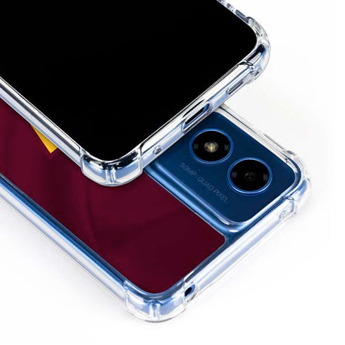 NFL Washington Commanders Flag Moto G 5G (2024) Clear Case