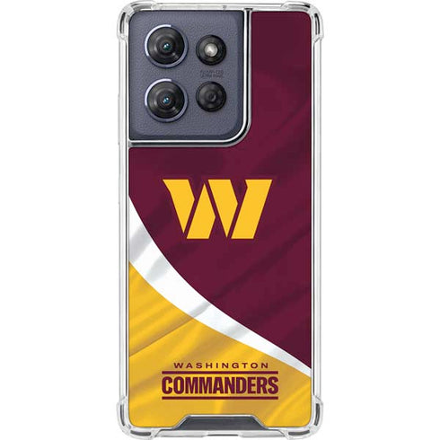 NFL Washington Commanders Flag Moto G Play 5G (2025) Clear Case