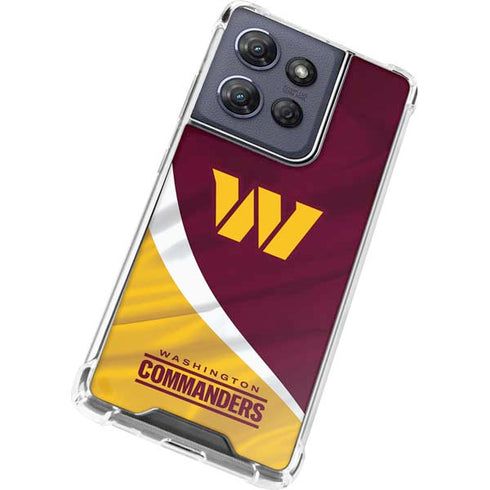 NFL Washington Commanders Flag Moto G Play 5G (2025) Clear Case