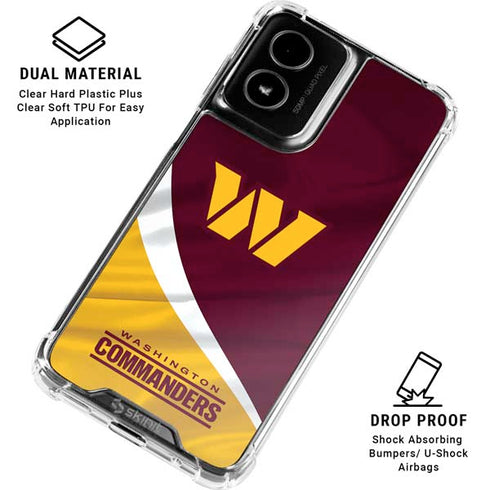 NFL Washington Commanders Flag Moto G Power 5G (2024) Clear Case