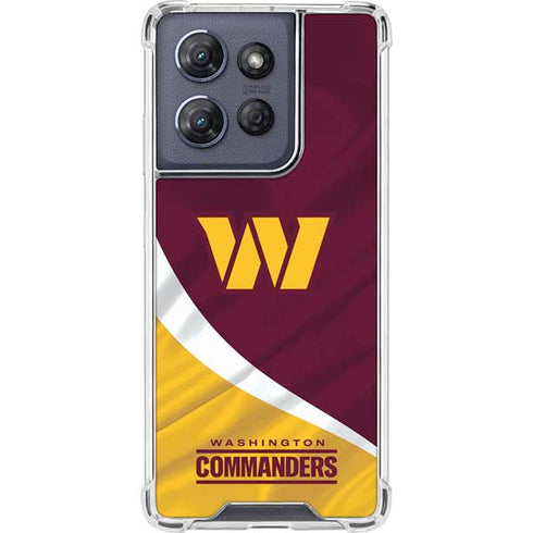 NFL Washington Commanders Flag Moto G Stylus 5G (2025) Clear Case