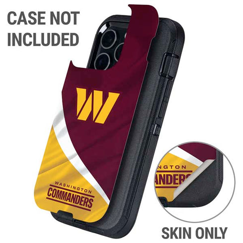 NFL Washington Commanders Flag Otterbox Defender iPhone Skin