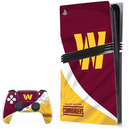 NFL Washington Commanders Flag PS5 Pro Bundle Skin
