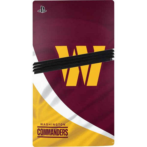 NFL Washington Commanders Flag PS5 Pro Disk Bundle Skin