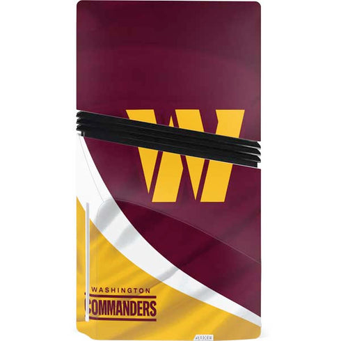 NFL Washington Commanders Flag PS5 Pro Disk Console Skin