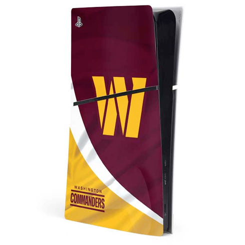 NFL Washington Commanders Flag PS5 Slim Digital Edition Console Skin