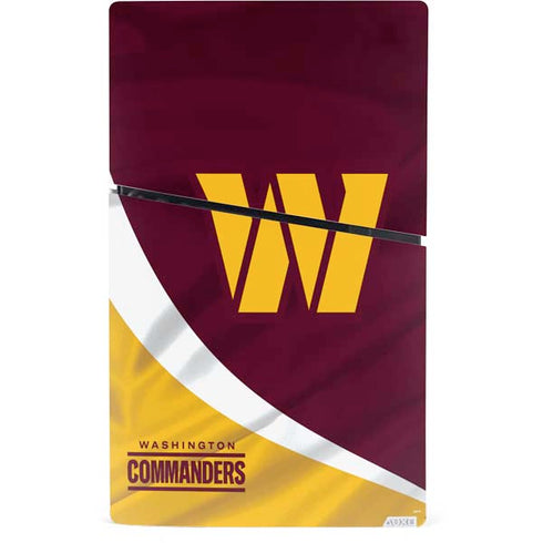 NFL Washington Commanders Flag PS5 Slim Digital Edition Console Skin