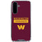 NFL Washington Commanders Galaxy A36 5G Clear Case