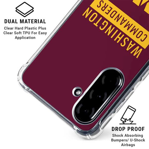 NFL Washington Commanders Galaxy A36 5G Clear Case