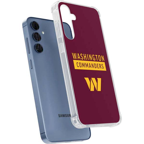 NFL Washington Commanders Galaxy A55 5G Clear Case