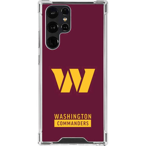 NFL Washington Commanders Galaxy S23 Ultra Clear Case