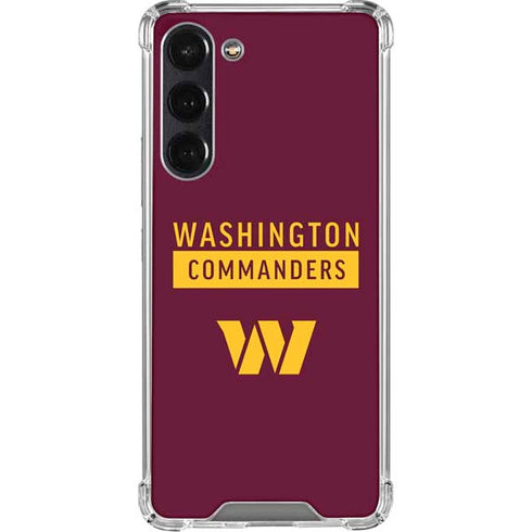 NFL Washington Commanders Galaxy S24 FE Clear Case
