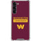 NFL Washington Commanders Galaxy S24 FE Clear Case
