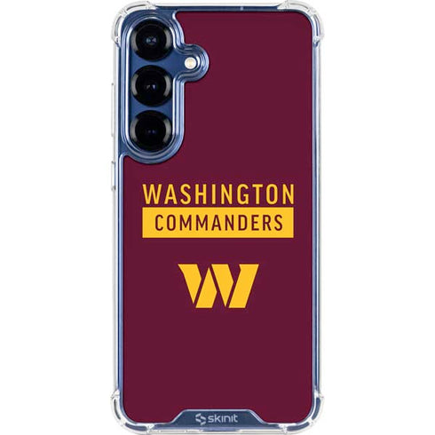 NFL Washington Commanders Galaxy S25 Plus Clear Case