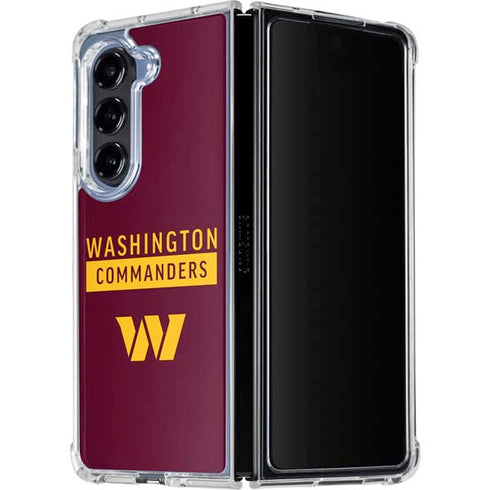 NFL Washington Commanders Galaxy Z Fold5 5G Clear Case
