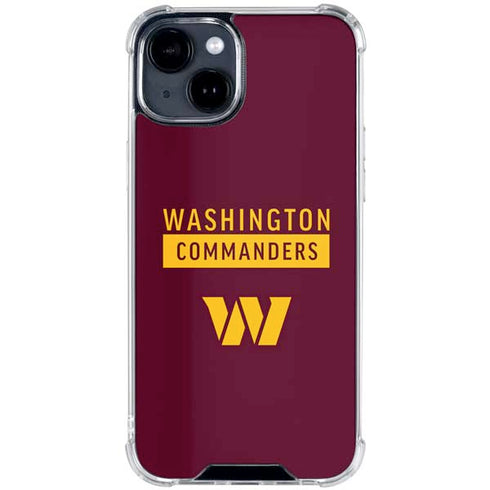 NFL Washington Commanders iPhone 15 Clear Case
