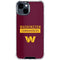 NFL Washington Commanders iPhone 15 Clear Case