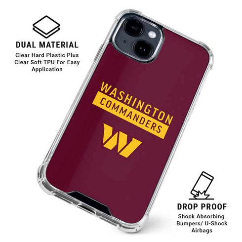 NFL Washington Commanders iPhone 15 Clear Case