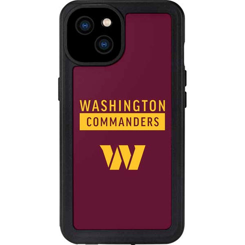 NFL Washington Commanders iPhone 15 Plus Waterproof Case
