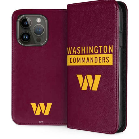 NFL Washington Commanders iPhone 15 Pro Folio Case